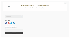 Desktop Screenshot of michelangeloristorante.com